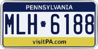 PA license plate MLH6188