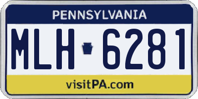 PA license plate MLH6281