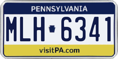 PA license plate MLH6341
