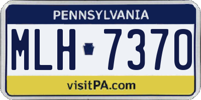 PA license plate MLH7370