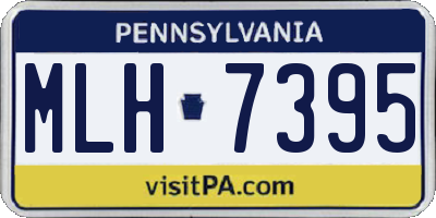 PA license plate MLH7395