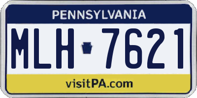PA license plate MLH7621