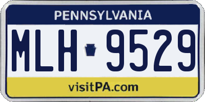 PA license plate MLH9529