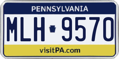 PA license plate MLH9570