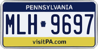PA license plate MLH9697