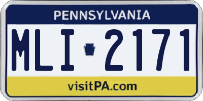 PA license plate MLI2171