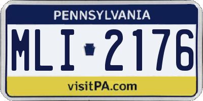 PA license plate MLI2176