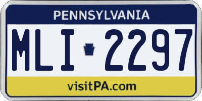 PA license plate MLI2297