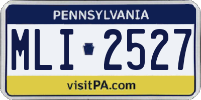 PA license plate MLI2527