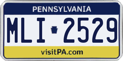 PA license plate MLI2529