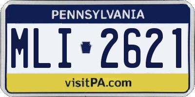 PA license plate MLI2621