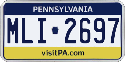 PA license plate MLI2697