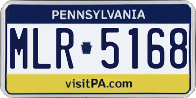PA license plate MLR5168