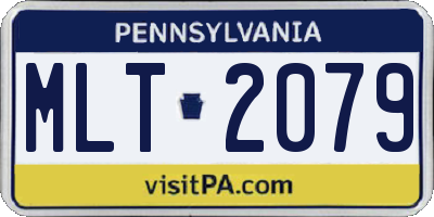 PA license plate MLT2079