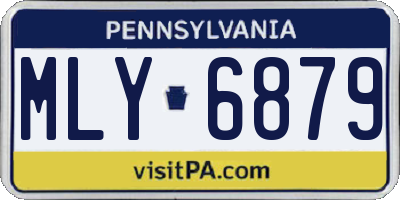 PA license plate MLY6879