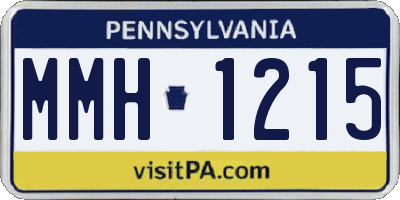 PA license plate MMH1215