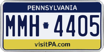 PA license plate MMH4405