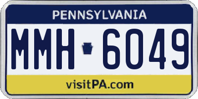 PA license plate MMH6049
