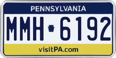 PA license plate MMH6192