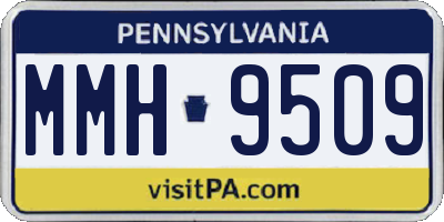 PA license plate MMH9509