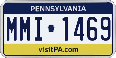 PA license plate MMI1469