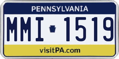 PA license plate MMI1519