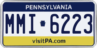 PA license plate MMI6223