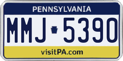 PA license plate MMJ5390