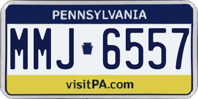 PA license plate MMJ6557