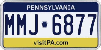 PA license plate MMJ6877