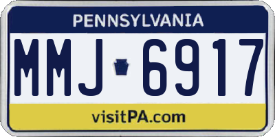 PA license plate MMJ6917