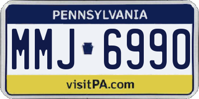 PA license plate MMJ6990