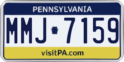 PA license plate MMJ7159