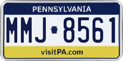 PA license plate MMJ8561