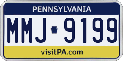 PA license plate MMJ9199