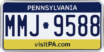 PA license plate MMJ9588