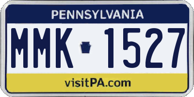 PA license plate MMK1527