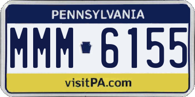 PA license plate MMM6155