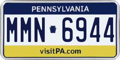 PA license plate MMN6944