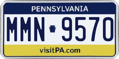 PA license plate MMN9570