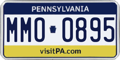 PA license plate MMO0895