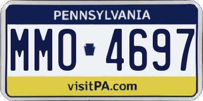 PA license plate MMO4697