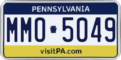 PA license plate MMO5049