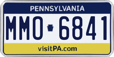 PA license plate MMO6841