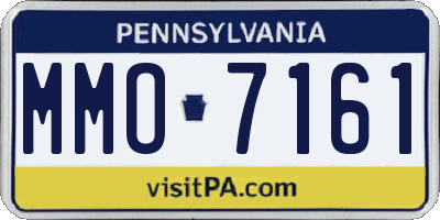 PA license plate MMO7161