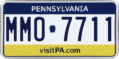 PA license plate MMO7711