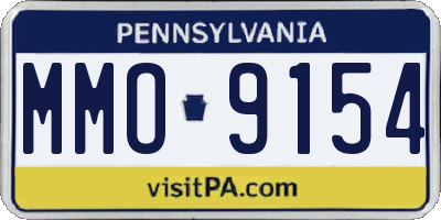 PA license plate MMO9154