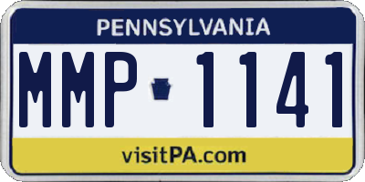 PA license plate MMP1141