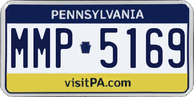 PA license plate MMP5169