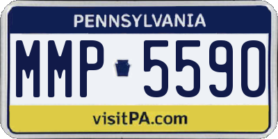 PA license plate MMP5590